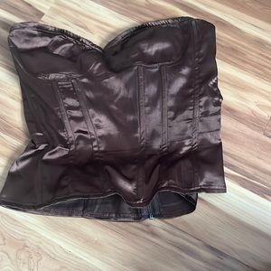 Pretty little thing brown corset